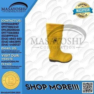Meisons Safety Rubber Rain Boots With Steel Toe | Yellow | Safety PPE