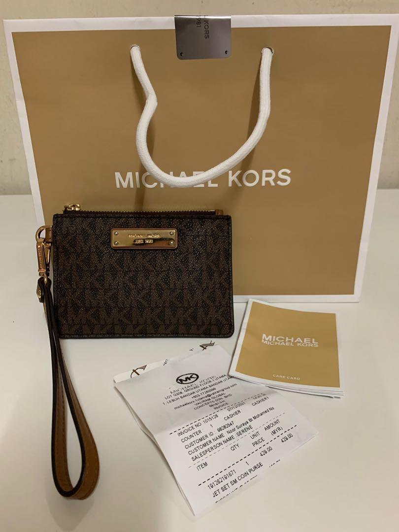 Michael Kors Jet Set SM Coin Purse, Luxury, Bags & Wallets on Carousell
