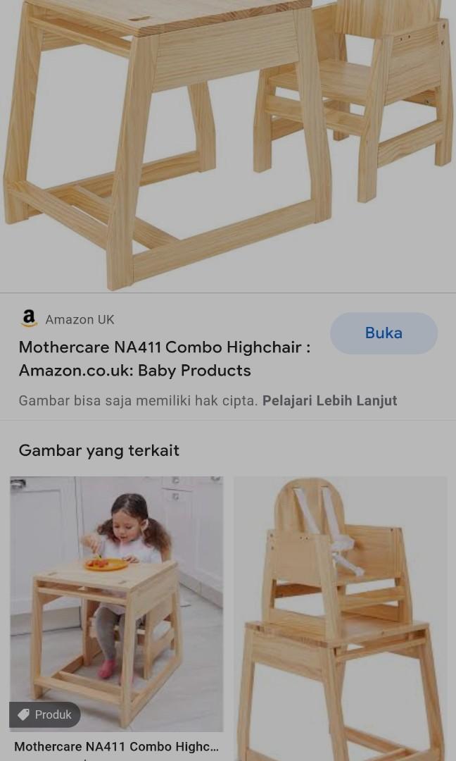 Mothercare combo wooden highchair new arrivals