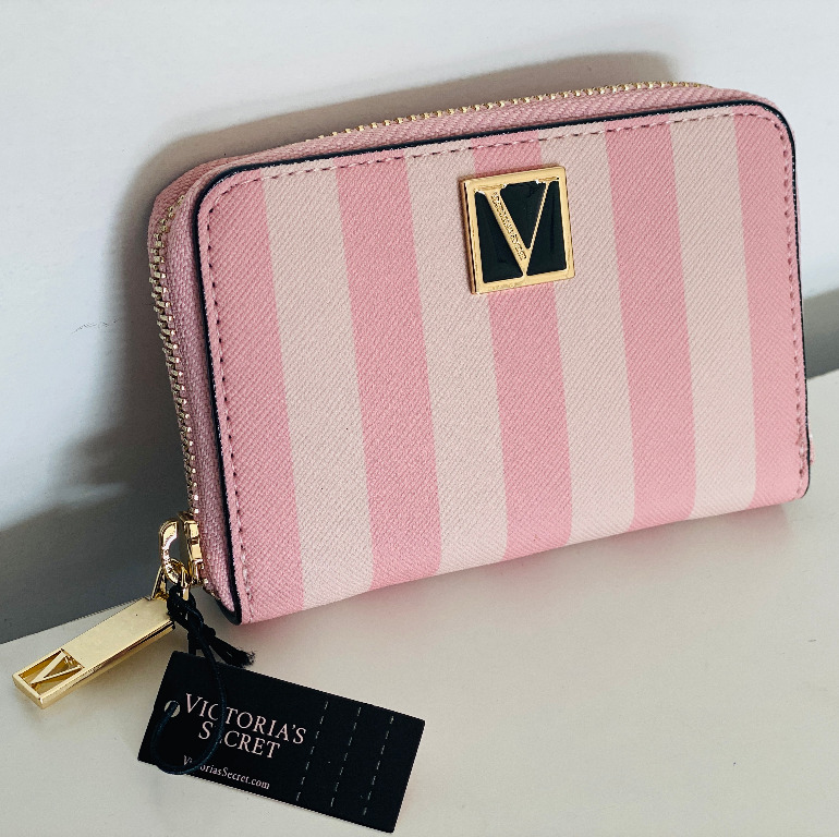 Victoria's Secret Signature Stripe The Victoria Small Wallet