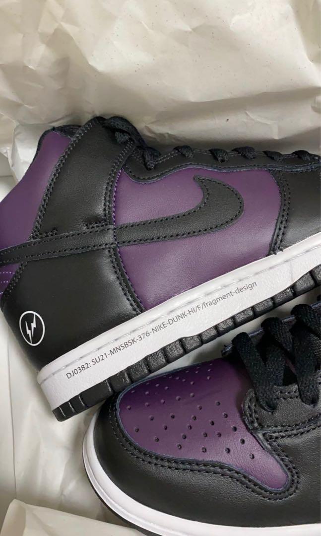 Nike x Fragment dunk high, Men's Fashion, Footwear, Sneakers on Carousell