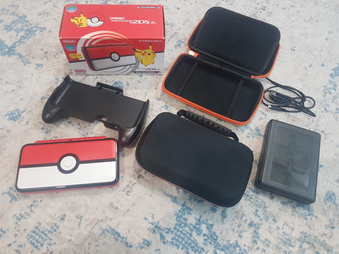 Nintendo New 2ds Xl Pokeball Edition Unmodded Asia Us Set Video Gaming Video Game Consoles Nintendo On Carousell