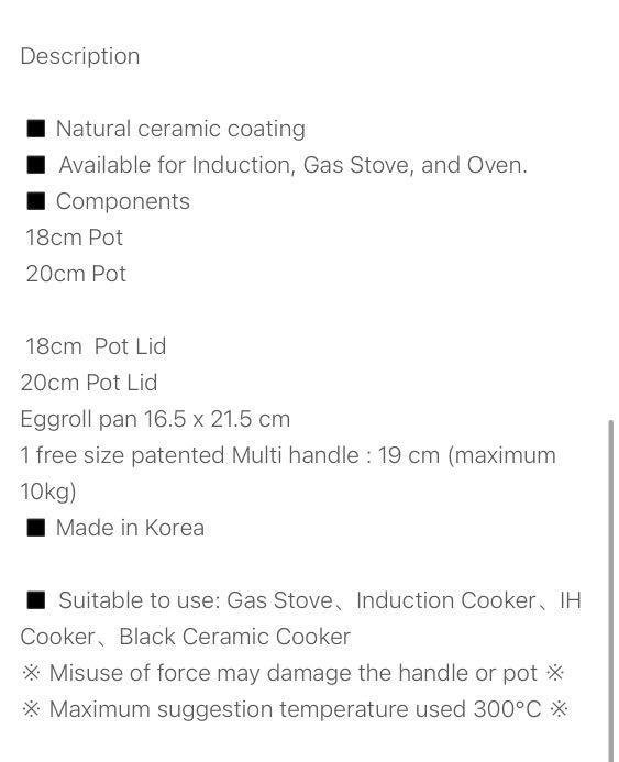 Nowa Cookware Set 6 pieces, Furniture & Home Living, Kitchenware & Tableware, Cookware