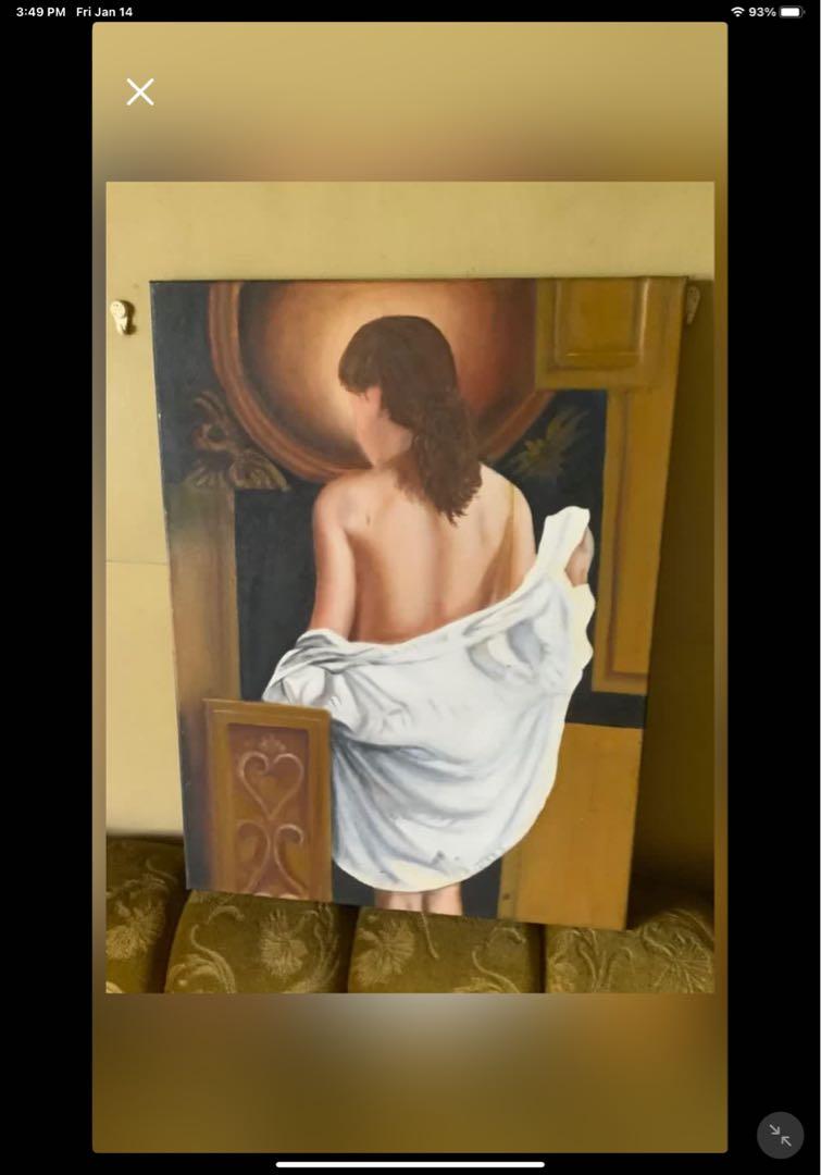 Nude Oil Painting (Category: Frames & Pictures) located in Mandaluyong City. Submitted by gokat (Listing ID 1137342492, Image 1). Description: Nude Oil Painting.