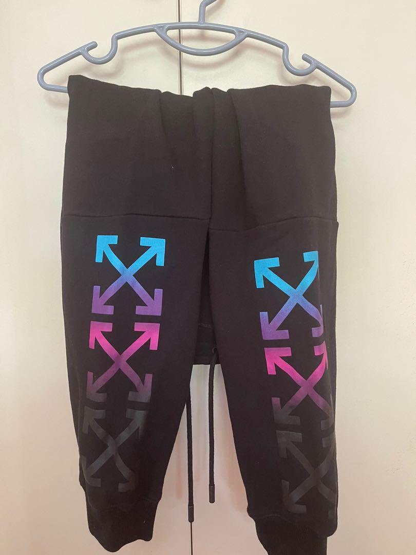 off white gradient sweatpants