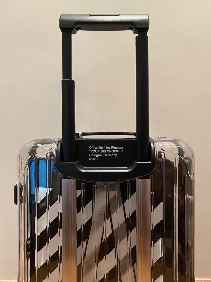 Off-White x Rimowa Transparent Luggage, 興趣及遊戲, 旅行, 旅遊