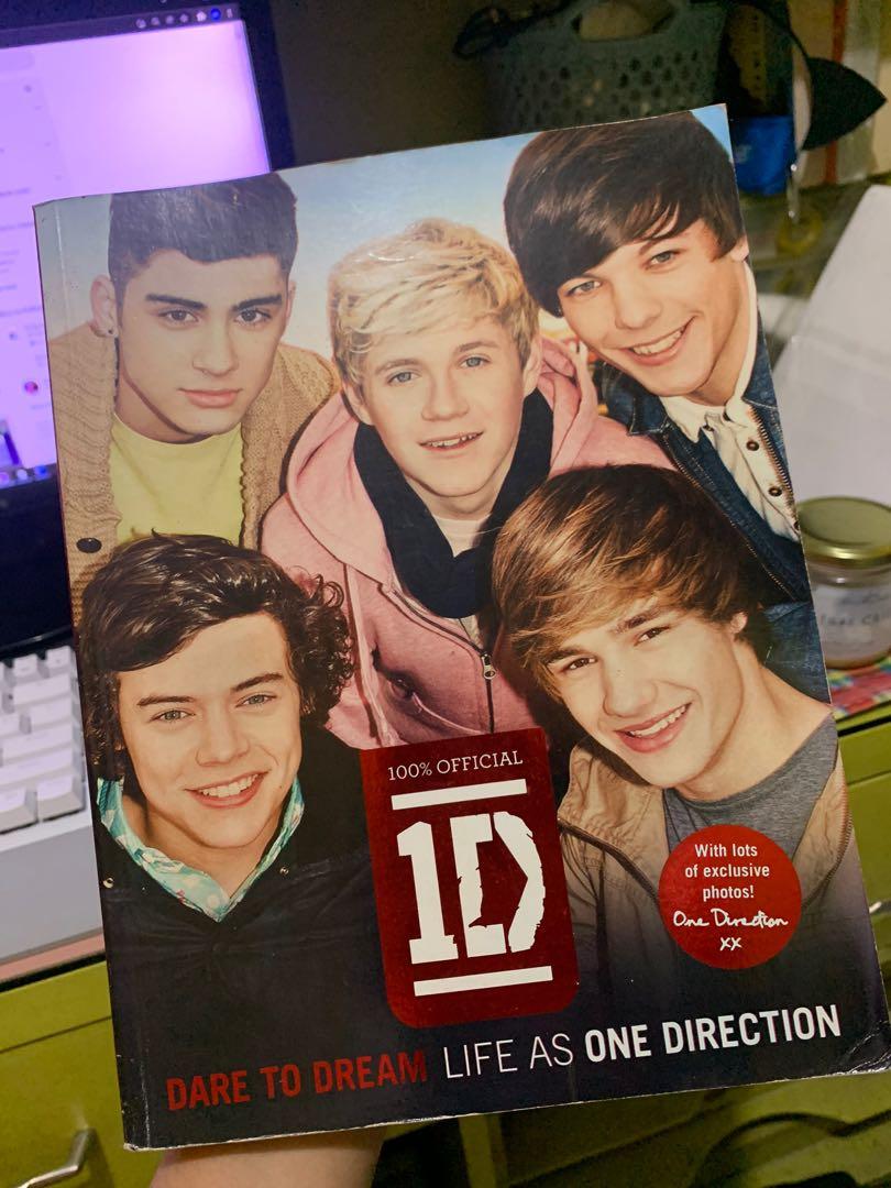 One Direction - DARE TO DREAM OFFICIAL BOOK (Category: Magazines) located in Mandaluyong City. Submitted by sartorialdeclutter (Listing ID 1137326225, Image 1). Description: 100% OFFICIAL 1D DARE TO DREAM LIFE AS ONE DIRECTION BOOK / PHOTOBOOK with Diary from the boys. Published 2011 9/10 Condition MOP: Gcash/BPI MOD: Shopee checkout or same day delivery c/o buyer.