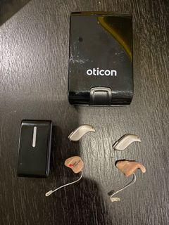 Oticon hearing aid ( used for 1 year , FOC delivery)
