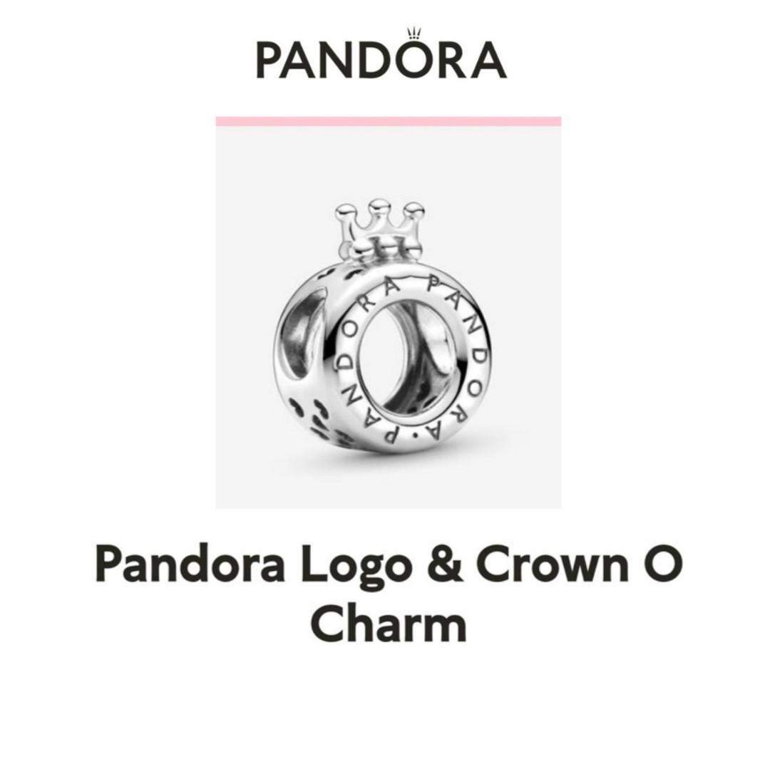 Simbolo Pandora Pandora Logo & Crown O Charm - Preloved, Women's Fashion, Jewelry ...