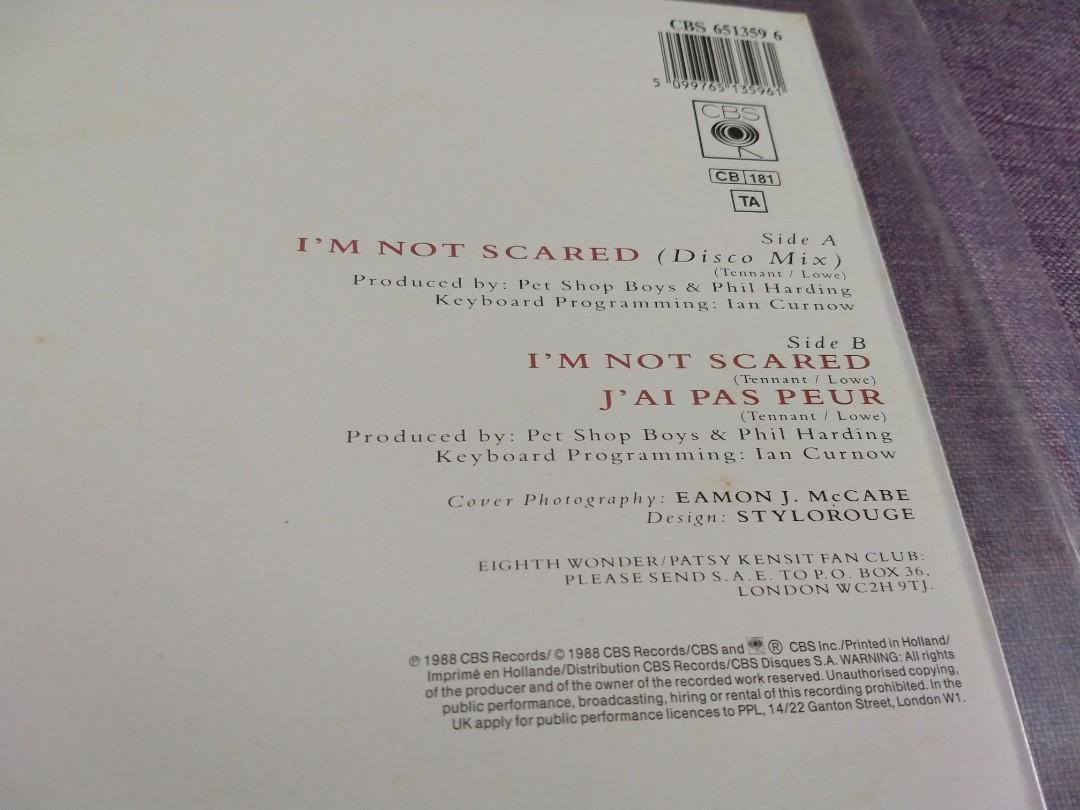 patsy kensit eighth wonder i'm not scared disco mix 12吋