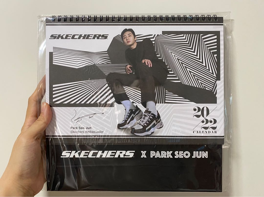 Park Seo Joon x Skechers 2022 Calendar, Hobbies & Toys, Stationery