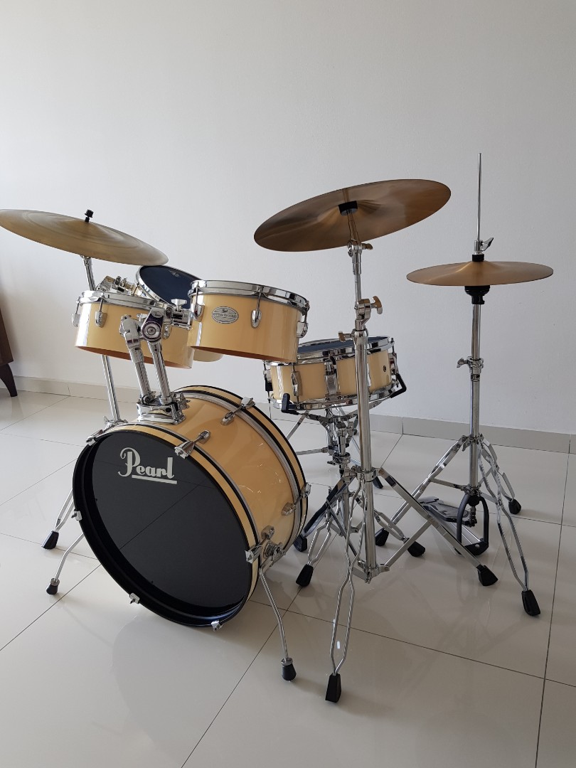 Pearl Rhythm Traveller Drum Set, Hobbies & Toys, Music & Media, Musical Instruments on Carousell