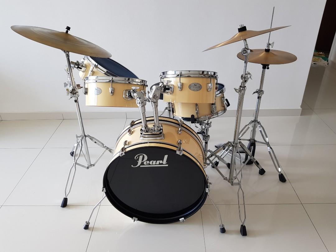 Pearl Rhythm Traveller Drum Set, Hobbies & Toys, Music & Media, Musical Instruments on Carousell