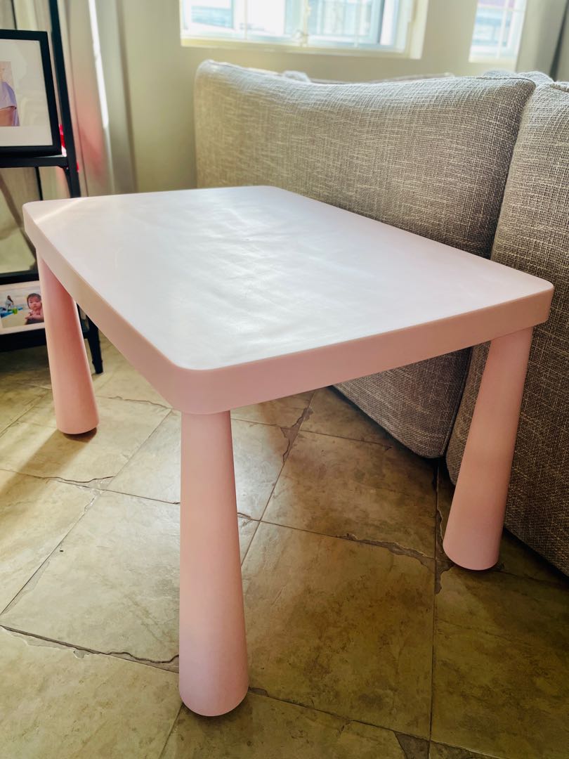 Ikea mammut 2024 table pink