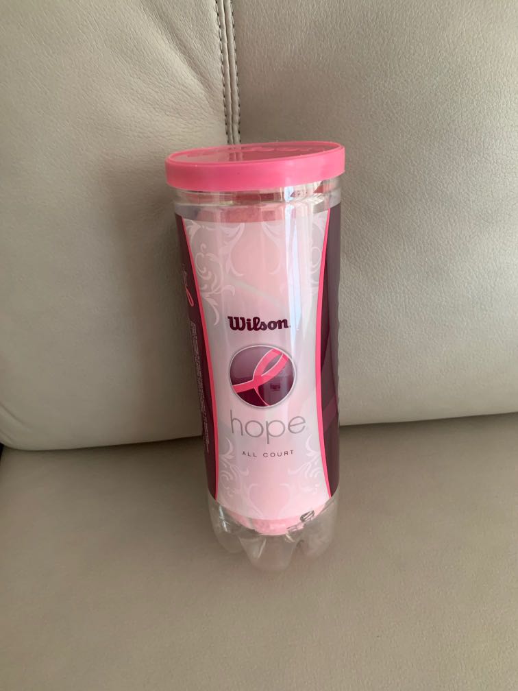 Pink tennis balls Wilson, Sports Equipment, Sports & Games, Racket