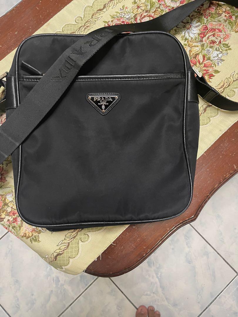 Prada nylon sling bag, Men's Fashion, Bags, Sling Bags on Carousell