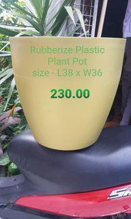 Rubberize plastic big plant pot