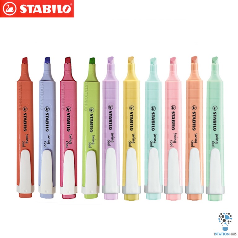 SALE!! Stabilo Schwan Swing Cool Pocket Highlighter | Pastel Colour,  Hobbies & Toys, Stationery & Craft, Stationery & School Supplies on  Carousell