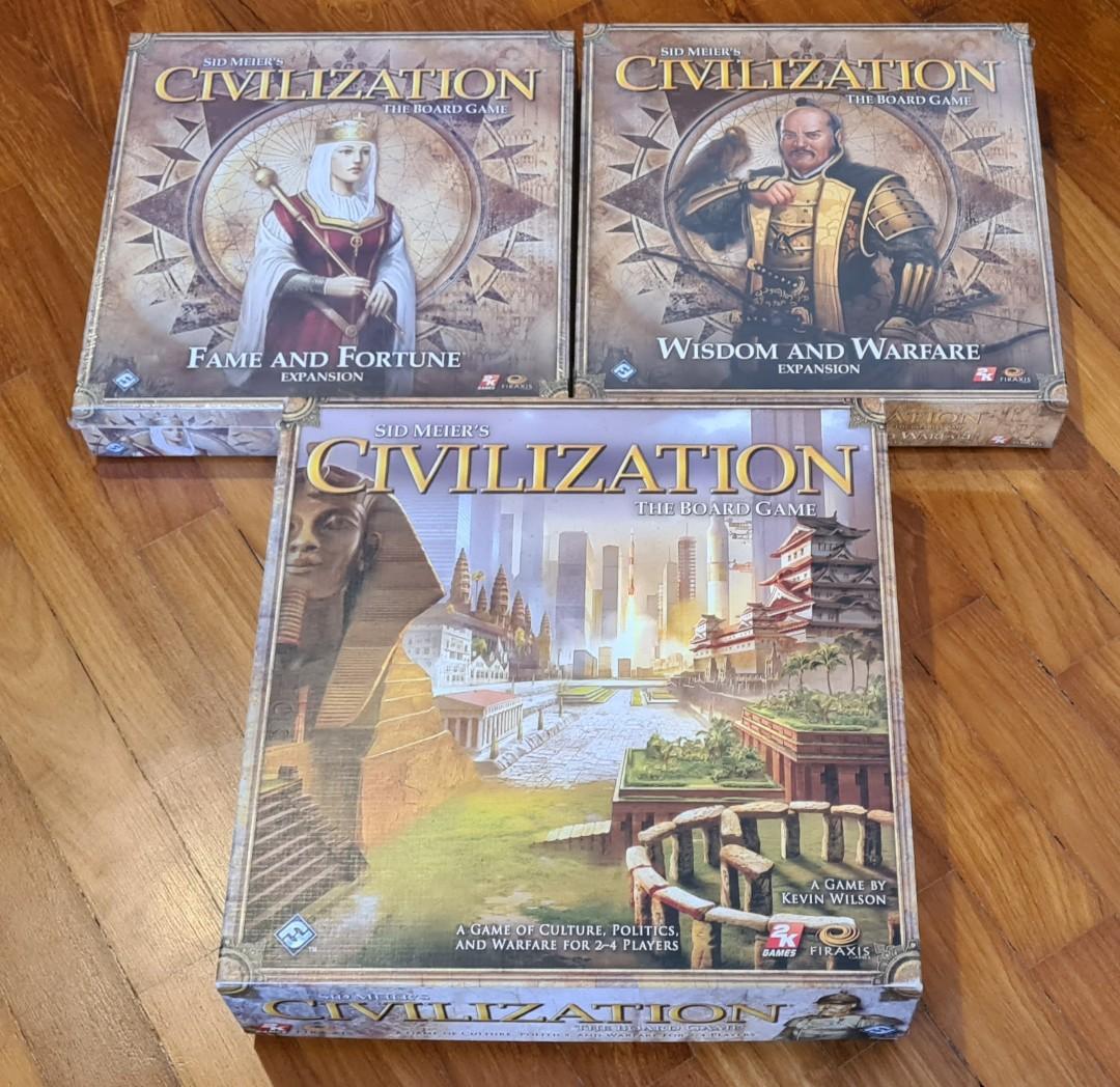 Sid Meiers Civilization Board Game W Expansions Hobbies And Toys Toys And Games On Carousell 4051