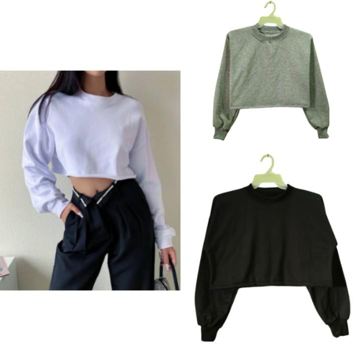Sweater crop polos clearance