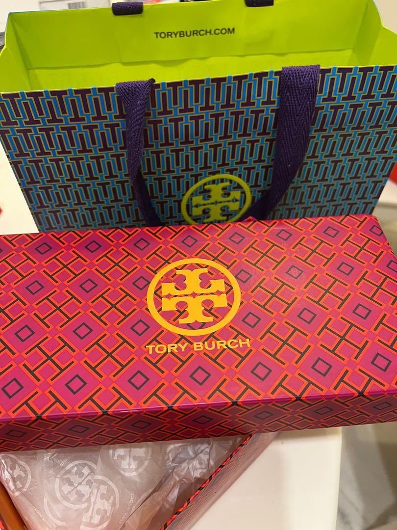 Tory Burch Genuine paperbag & shoe box, Luxury, Accessories on Carousell