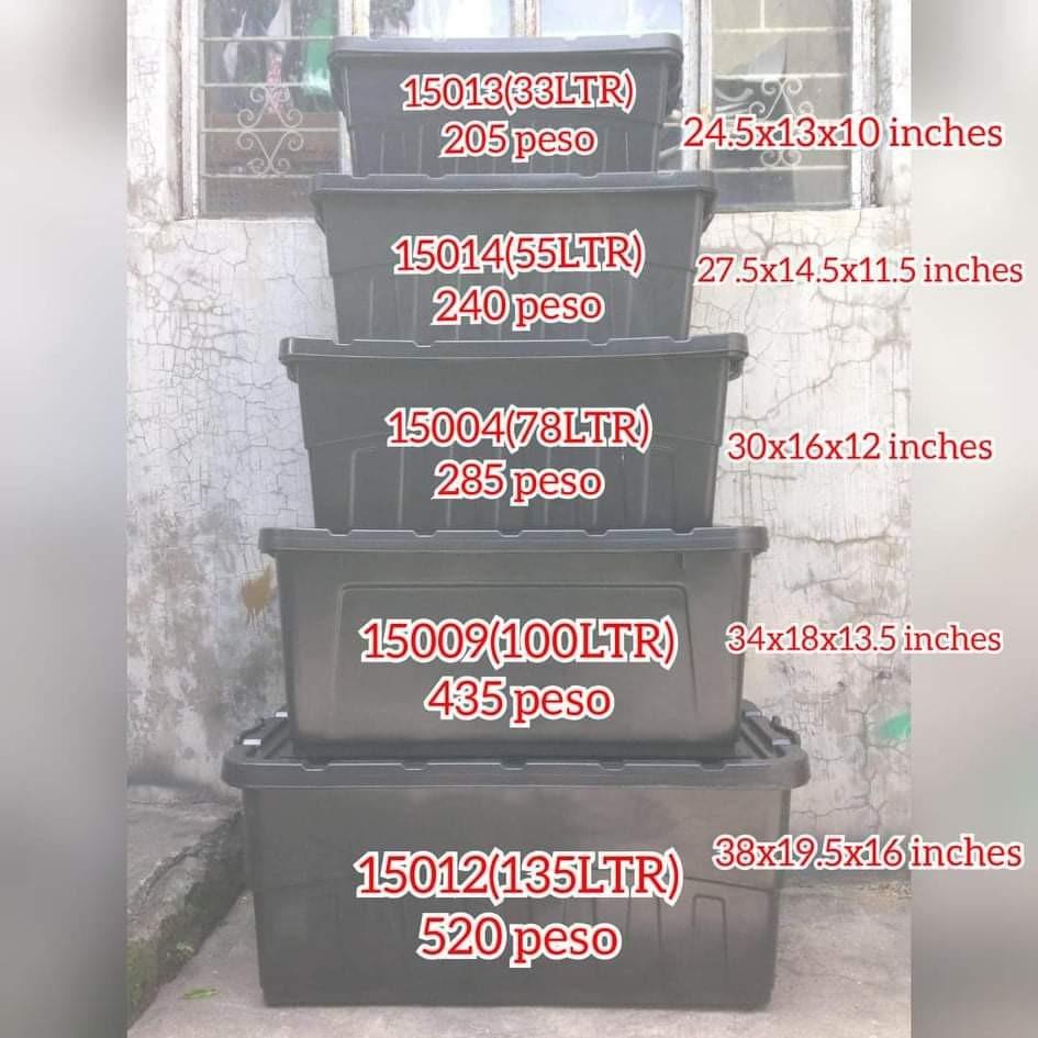 under bed plastic w/ cover (Category: Storage Boxes & Baskets) located in Valenzuela. Submitted by merlya135 (Listing ID 1137318174, Image 1). Description: Plastic under bed w/ cover. In different sizes, can be used as storages container. Durable plastic, and etc..