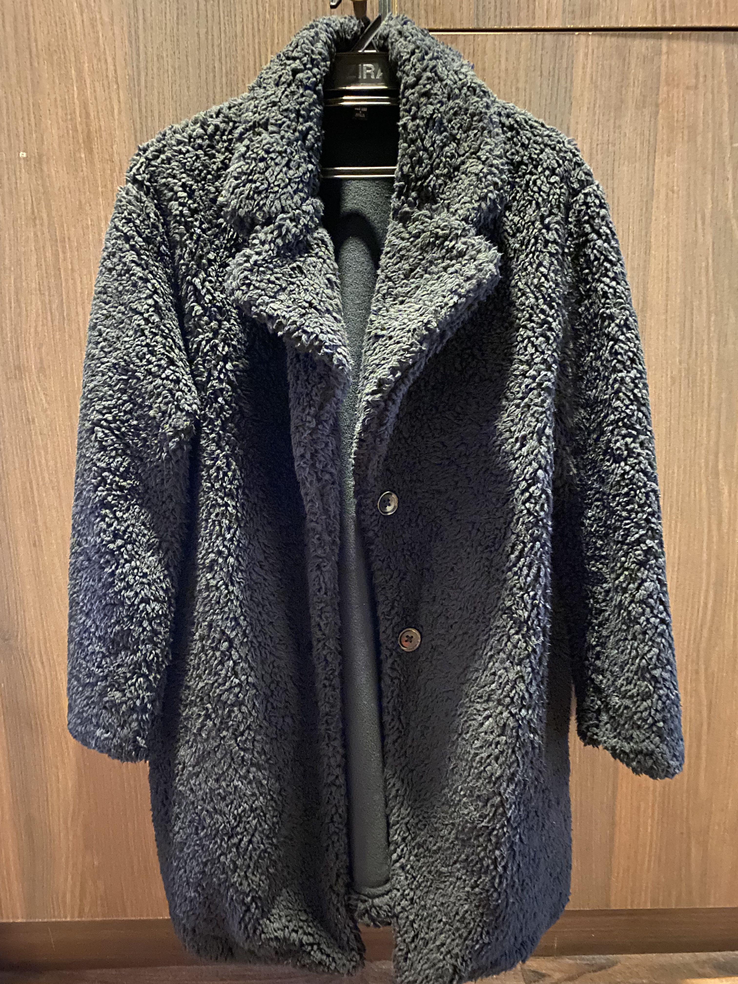 Pile-Lined Fleece Tailored Coat