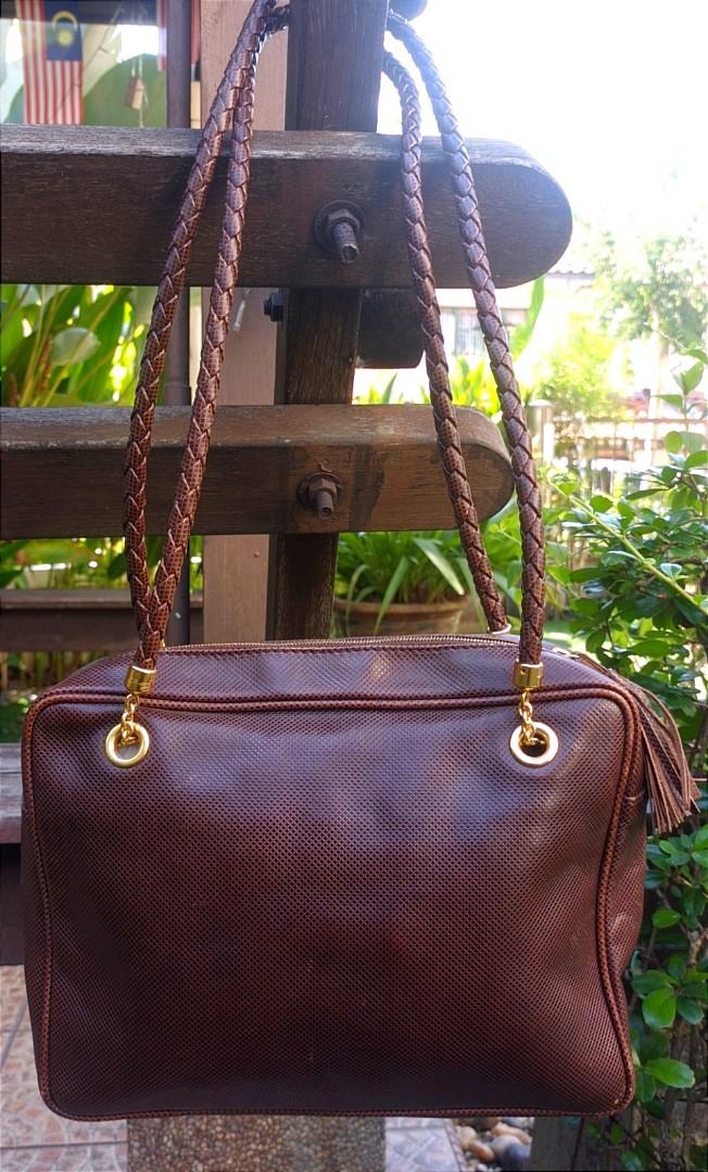 Fringe pouch leather handbag Bottega Veneta Brown in Leather - 19851986