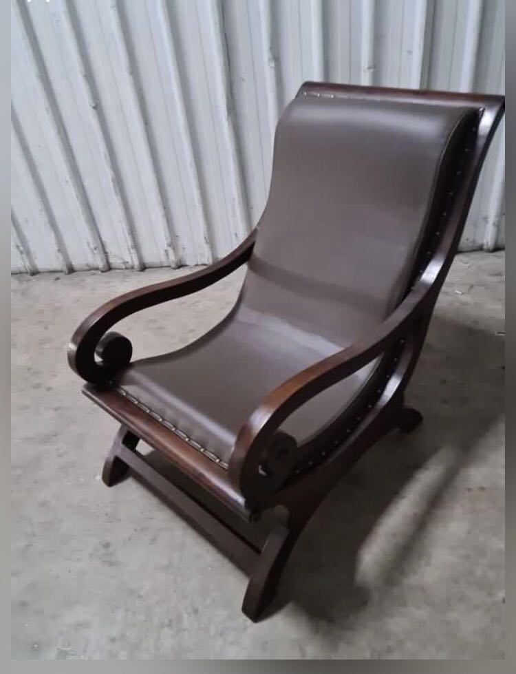 Leather online plantation chair