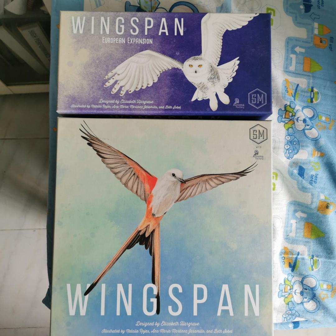 Authentic Wingspan board game with European expansion fully sleeve
