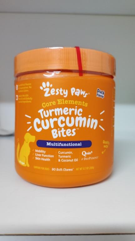 Zesty paws turmeric curcumin bites hot sale