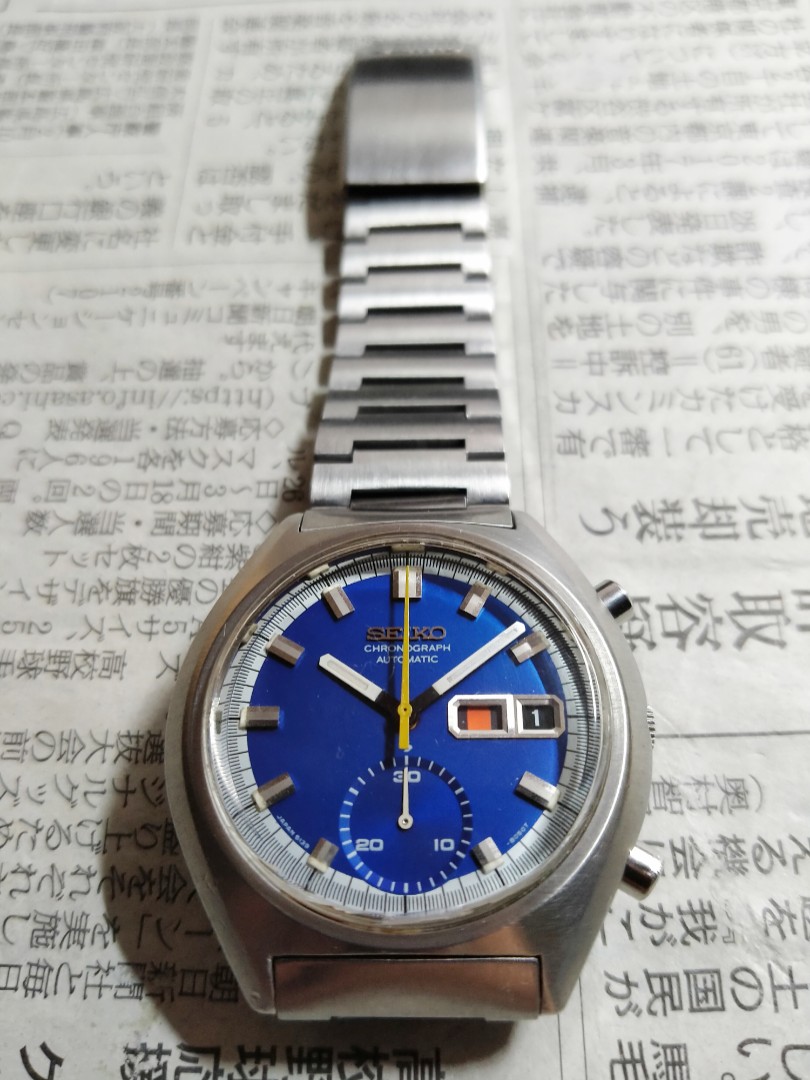 1973 Seiko Rare Retro Chronograph 精工稀有复古计时款 6139-8030 (Original Stelux  Bracelet), Luxury, Watches on Carousell
