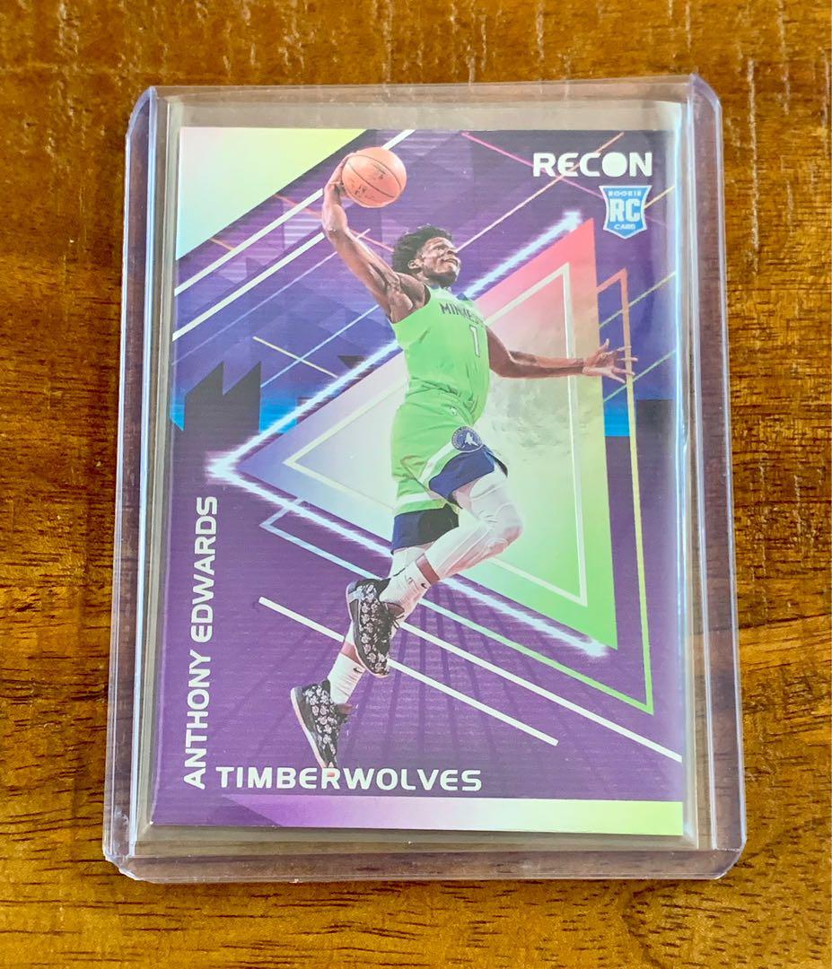 2020-21 NBA Panini Recon Anthony Edwards Rookie Card, Hobbies 