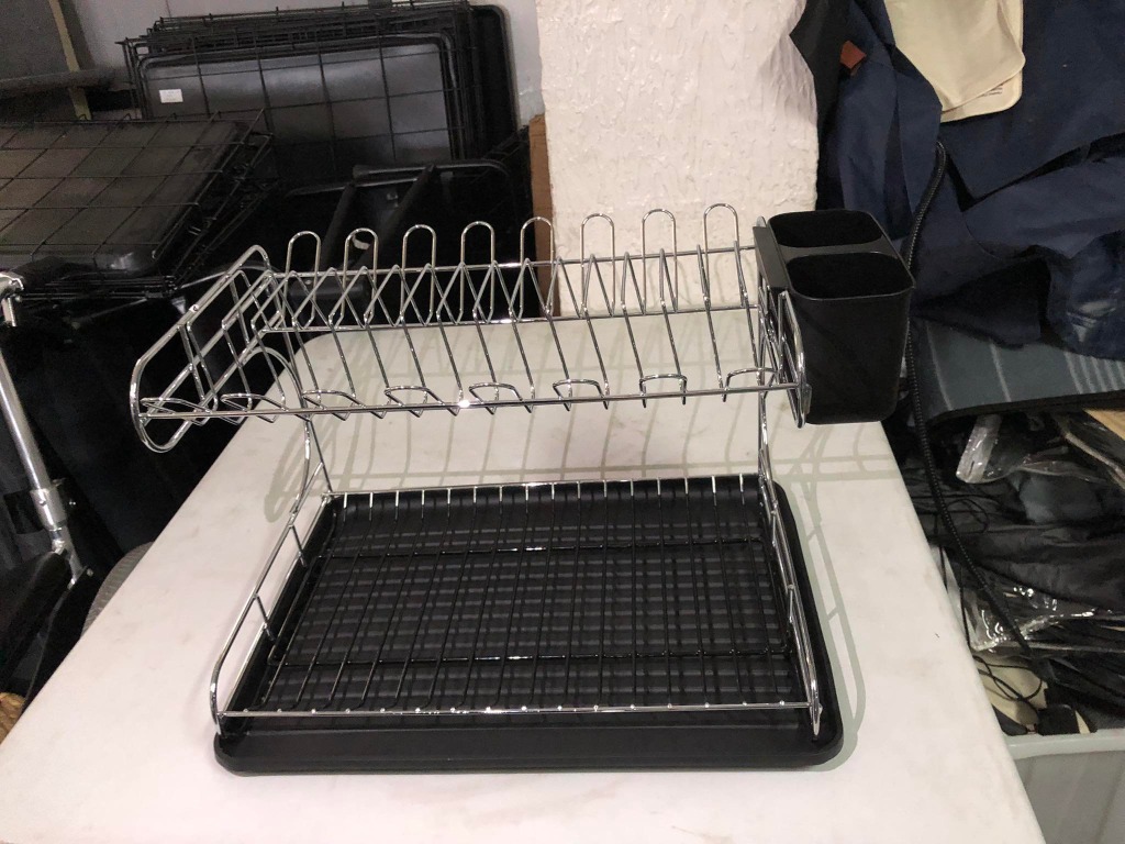 2 Tier Disk Rack Chrome, TV & Home Appliances, Kitchen Appliances ...