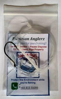 3 x Hard Leader Bottom Apollo Rigs | Surfcasting Usage | Boating Usage | Pond Usage Fishing Rig