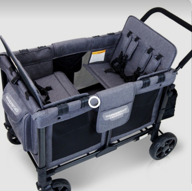 4seater wagon with safety harnesses+snack tray, Babies & Kids, Going