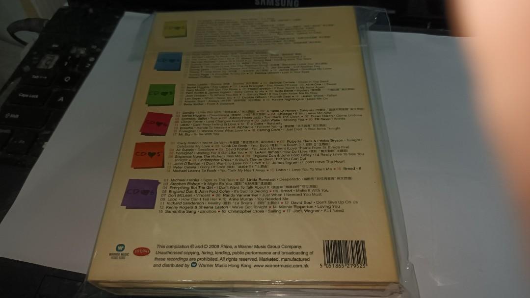 80年代經典外語歌華納warner LOVE 101 WAYS TO SAY I LOVE YOU 舊版6 CD