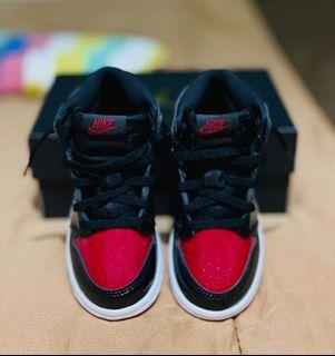 9C Size Air Jordan 1 High Retro Bred Patent [Toddler]