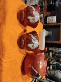民国 茶壶 ➕ 两个茶杯