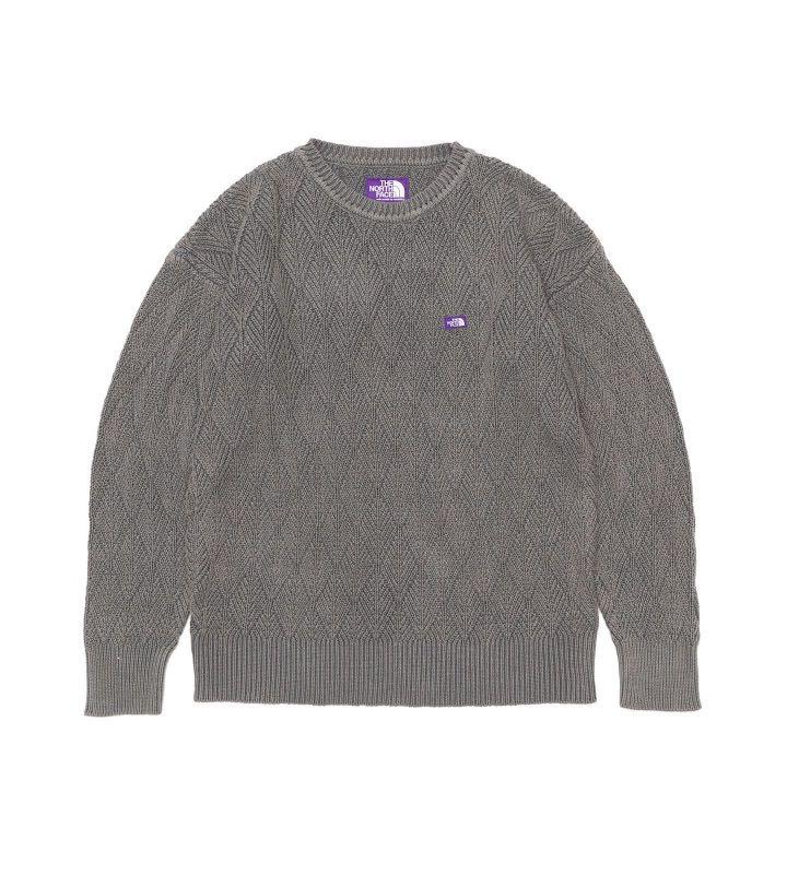 The north face purple label cable crew neck sweater shop