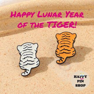 🐯 CNY Lunar Tiger Year Enamel Pins!