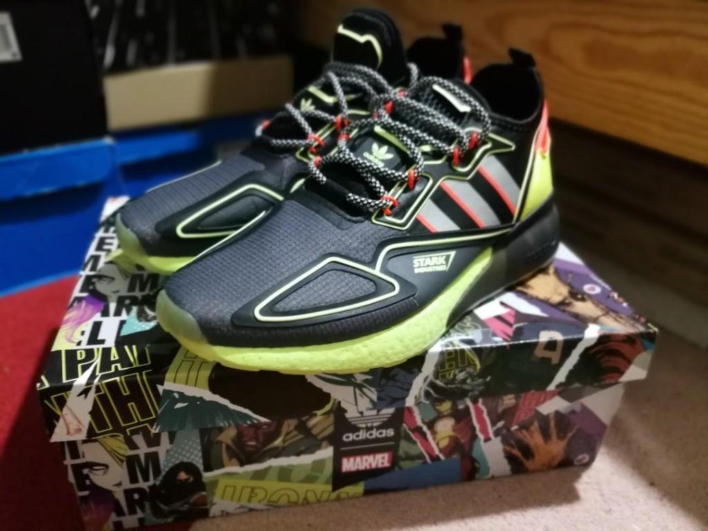 Adidas ZX 2K Boost Stark Industries MARVEL Men s Fashion