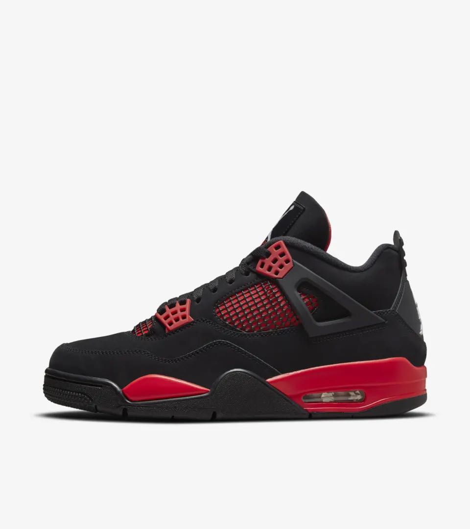 Air Jordan 4 retro Thunder Black Red Men s Fashion Footwear