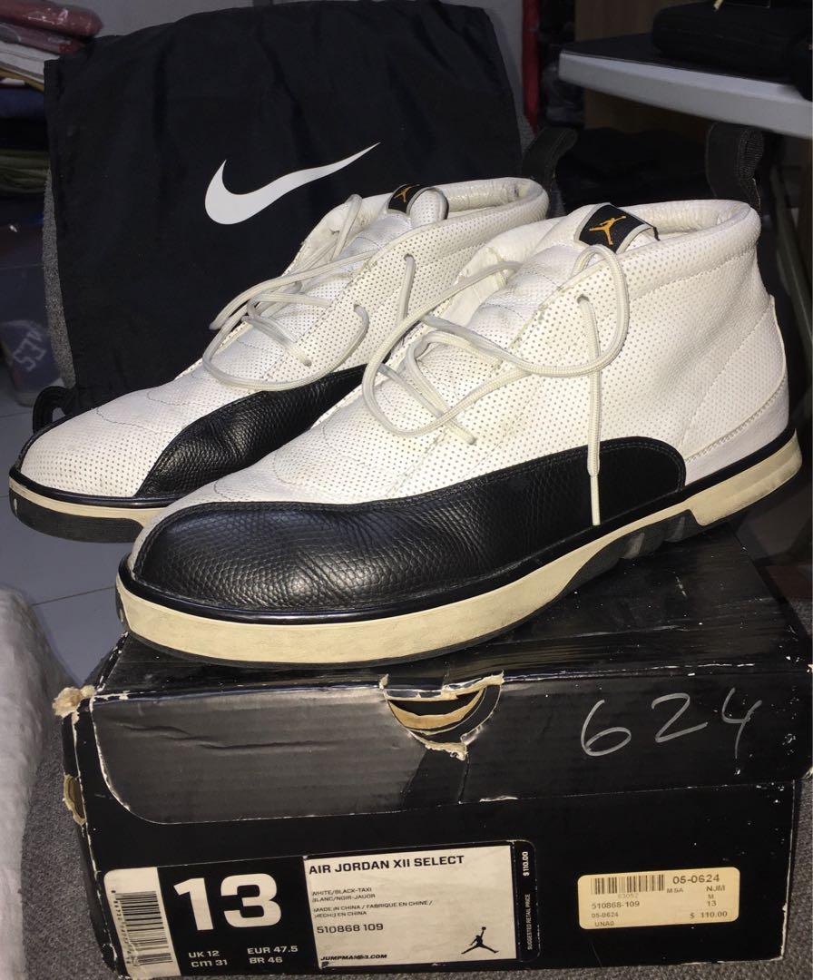 Jordan 12 on sale taxi size 13
