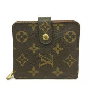 Authentic Louis Vuitton Monogram Compact Zip Bifold Wallet