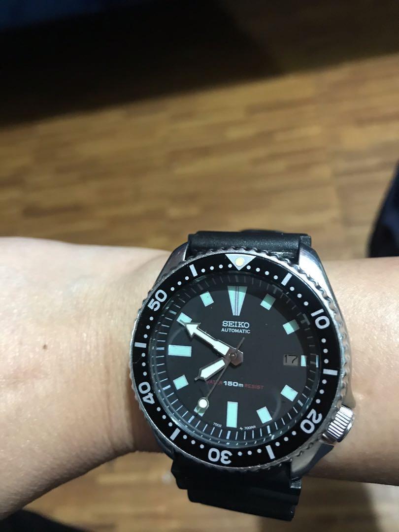 Seiko automatic 150m diver hot sale watch