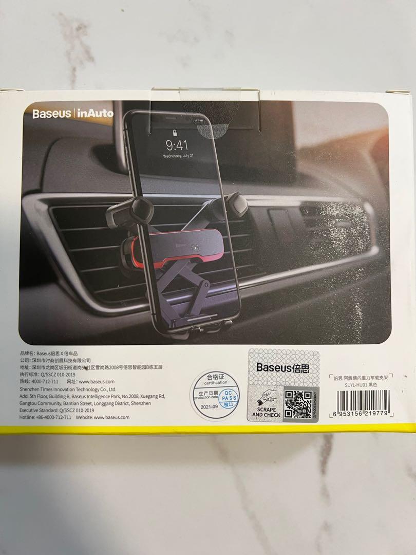 Baseus Lateral Gravity Car Mount holder, Mobile Phones & Gadgets