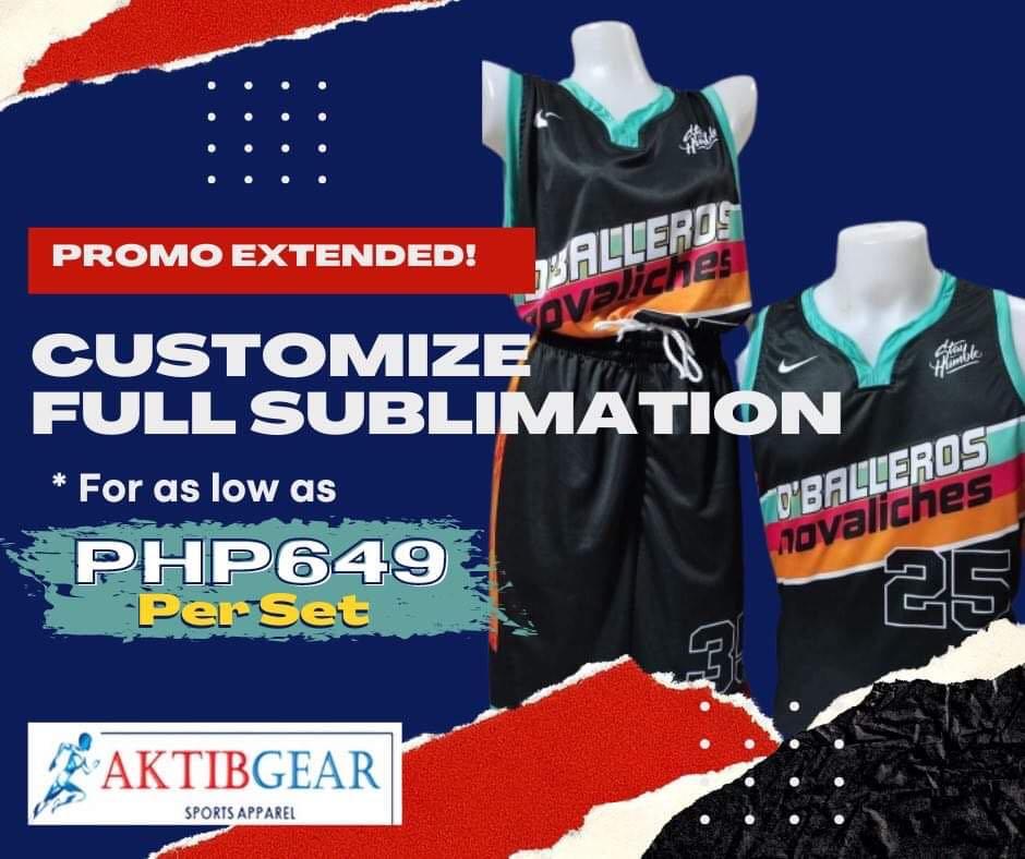 Basketball Jersey Full Sublimation Customize Design (Category: Activewear) located in Quezon City. Submitted by zoiem (Listing ID 1137547821, Image 1). Description: FULL SUBLIMATION - 649/set (promo price) - High Quality - Made to Order - FREE Design Layout - Minimum of 10pcs only We also custommize designs for: ✅ Jersey (Sando and Short) ✅ Long Sleeves ✅ Jacket (Hoodie & Bomber) ✅ Jogger Pants ✅ Biker’s Jersey ✅ Face Mask & Buff Mask Please send