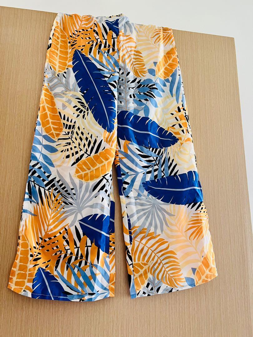 Beach Palazzo pants, Women's Fashion, Bottoms, Other Bottoms on Carousell