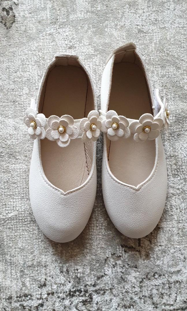 Beige Off White Girls Shoes